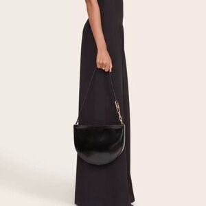 Staud Colt Shoulder Bag Black Polished